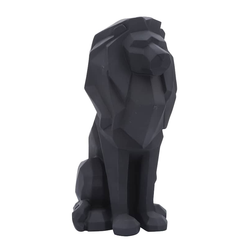 Sagebrook Home 11" Sitting Lion Sculpture Polyresin Decorative Lion Statue
