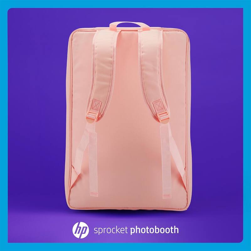 HP Sprocket Photobooth Travel Backpack (Pink), Exclusively for the HP Sprocket Photobooth Printer - Pink