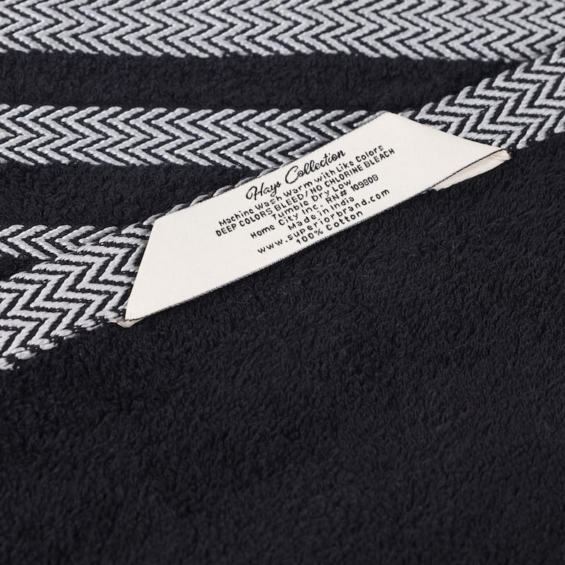 Superior Hays Cotton Medium Weight 6 Piece Bathroom Towel Set