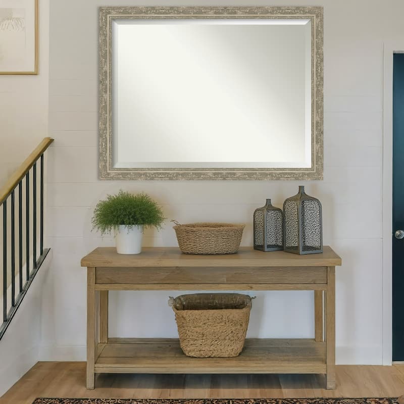 Filigree Beveled Framed Wall Mirror