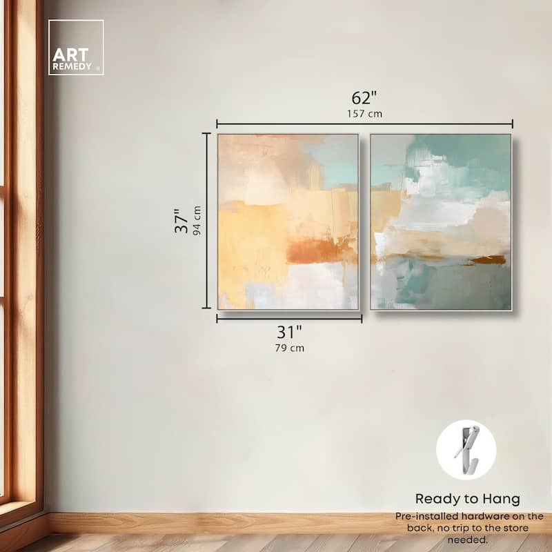 Muted Melody II Canvas Set of 2 by Art Remedy