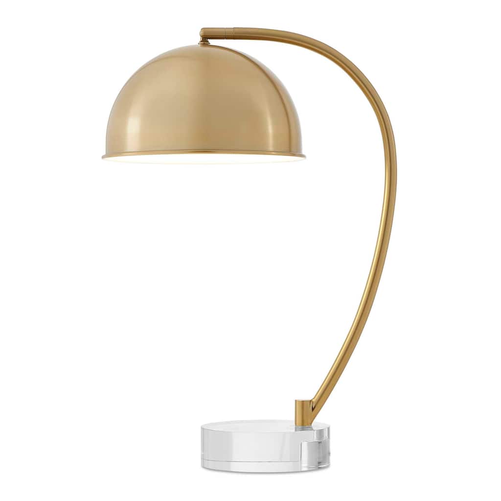 Uttermost Romani Brass Desk Lamp - 14.75"W x 10"D x 22"H