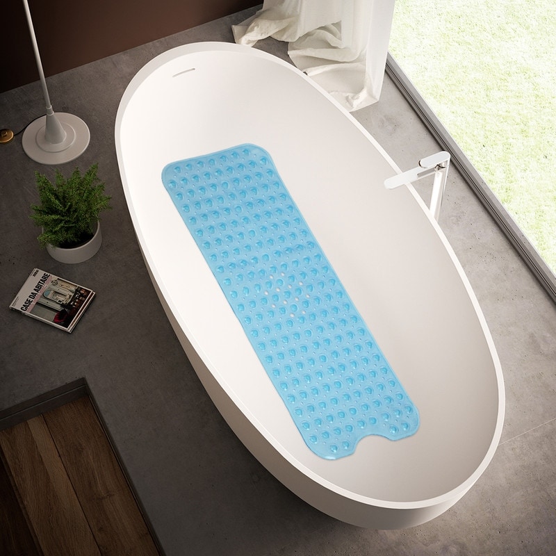 Bathroom Bathtub Non-slip Bath Rug 99*39cm Transparent - On Sale