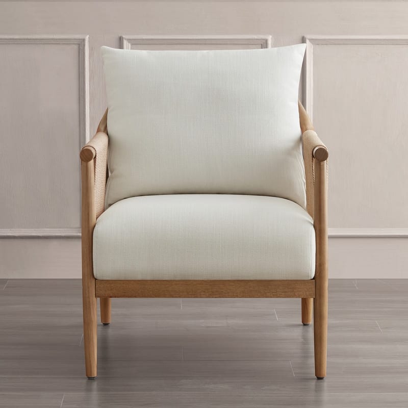 Lynn Accent Chair with Braid Wood Arm