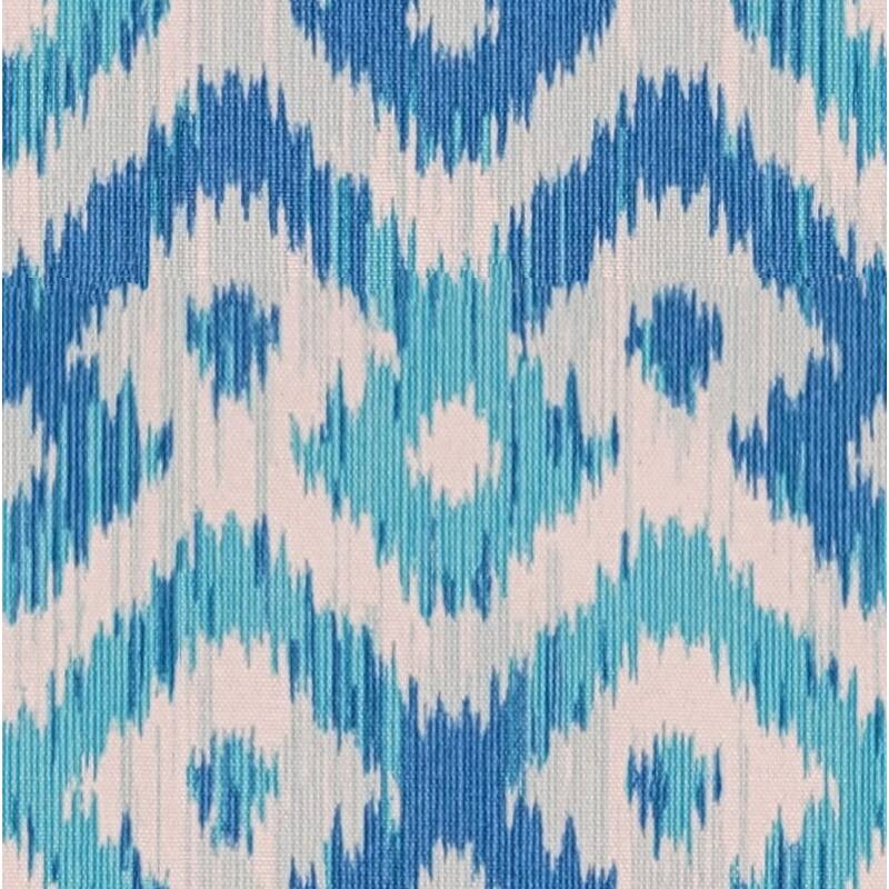 Casual Cushion Ikat 1-Piece Indoor/Outdoor Square Throw Pillow, 18"W x 18"L, Nixie Palm