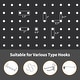 preview thumbnail 18 of 22, 4 Panel Pegboard Display Room Divider 5.6 FT Wooden Foldable Privacy Screen, Wood Room Divider