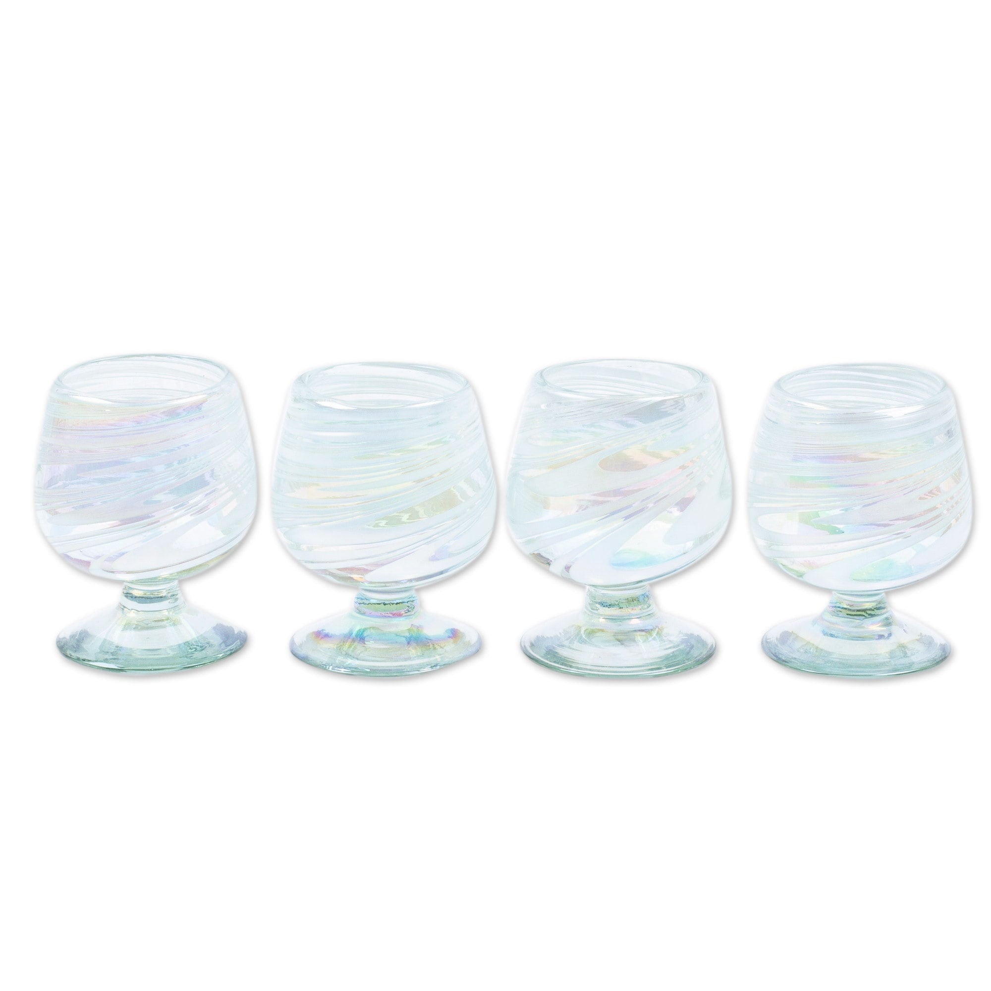 Joyjolt Halo Crystal Whiskey 2-pc. Brandy Glass, Color: Clear