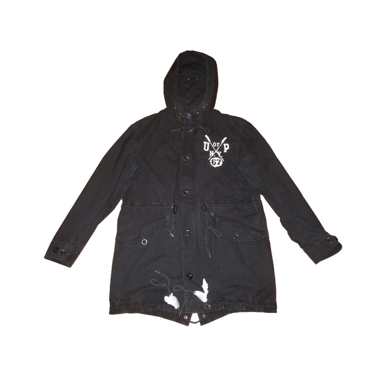 ralph lauren black hooded jacket