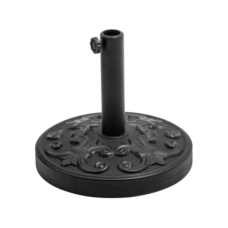 VredHom Round Heavy Duty Patio Market Umbrella Base - 14.96" L x 14.96" W x 13" H