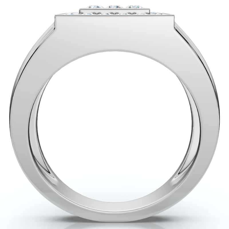 1Ct Men's Diamond Ring in Gold Lab Grown