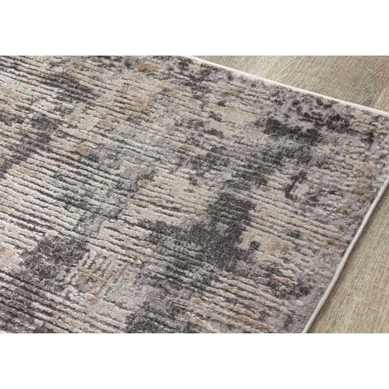 Chorus Grey Beige Concrete Jungle Rug