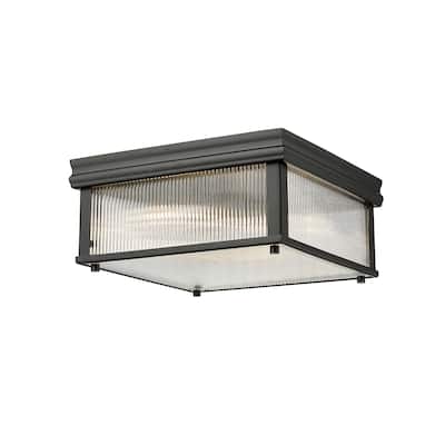 Z-Lite 7504FS13 Carnaby 4 Light 13" Wide Flush Mount Ceiling Fixture