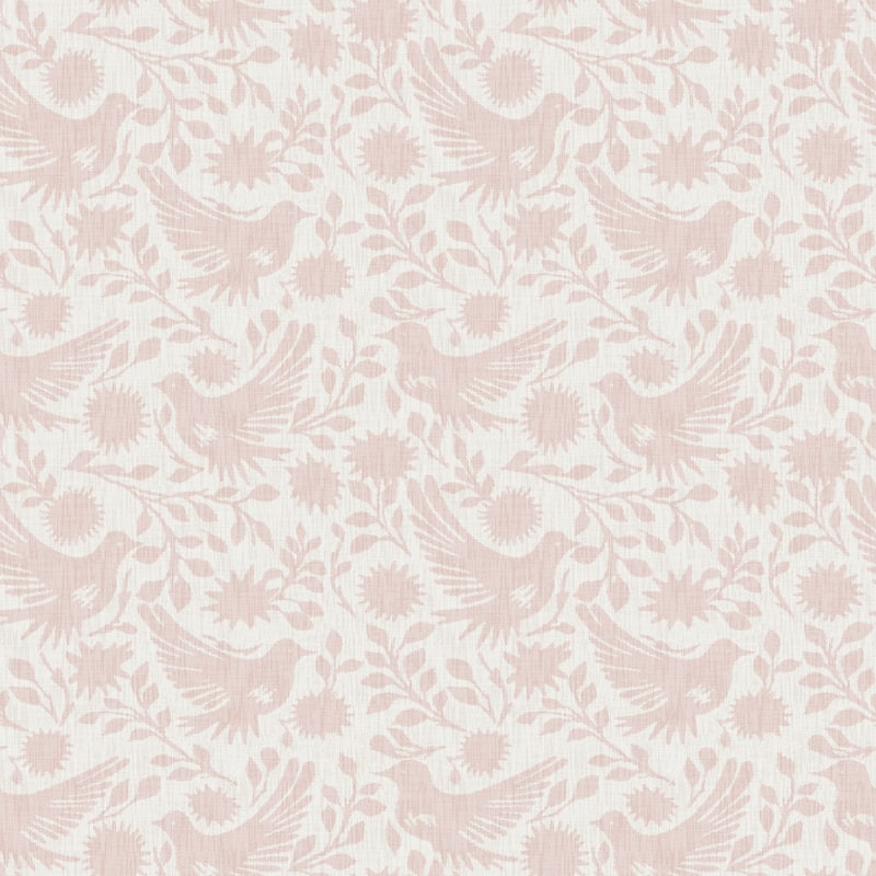 NuWallpaper Waverly Winged Serenade Pink Peel and Stick Wallpaper - N/A