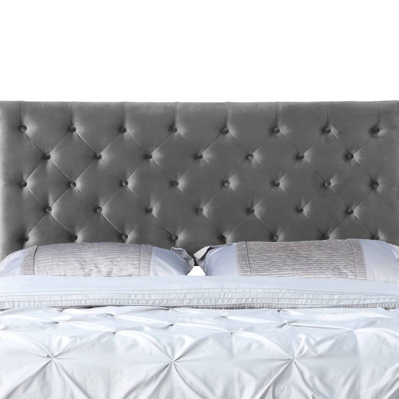 Mid-Century Tufted Platform Bed