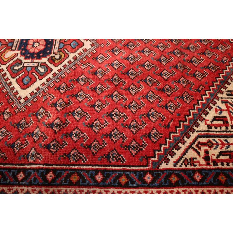 ECARPETGALLERY Hand-knotted Andelz Red Wool Rug - 4'7 x 6'5