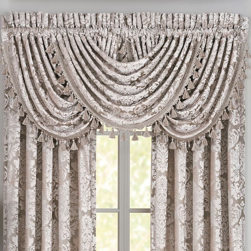 J. Queen New York Bel Air Sand Window Waterfall Valance