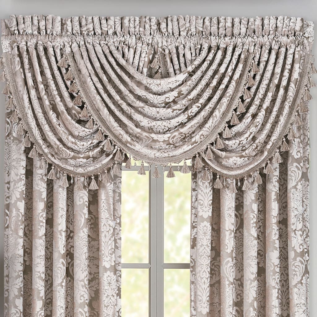J. Queen New York Bel Air Sand Window Waterfall Valance
