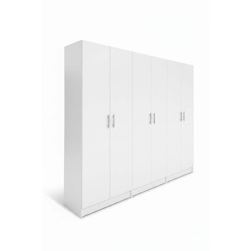 Modex Multi-Purpose Utility Storage Cabinet (3-Piece Set) - W 94.5″ × D 15.7″ × H 70.9″