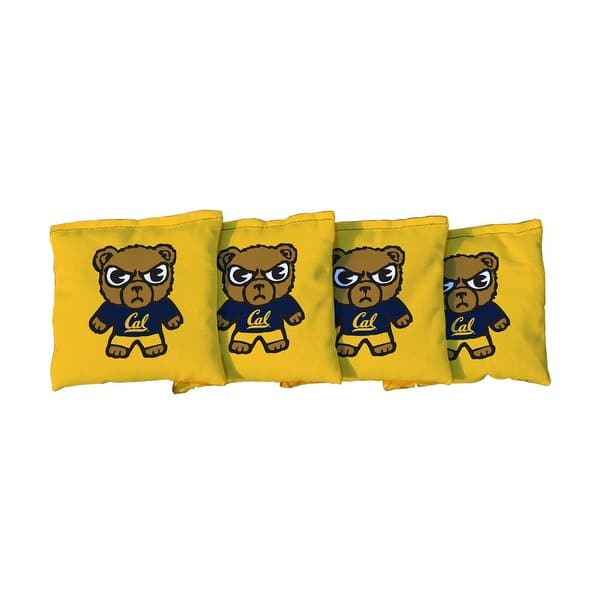 slide 2 of 3, University of California Berkeley Golden Bears Tokyodachi Yellow Cornhole Bags All-Weather Resin Filled