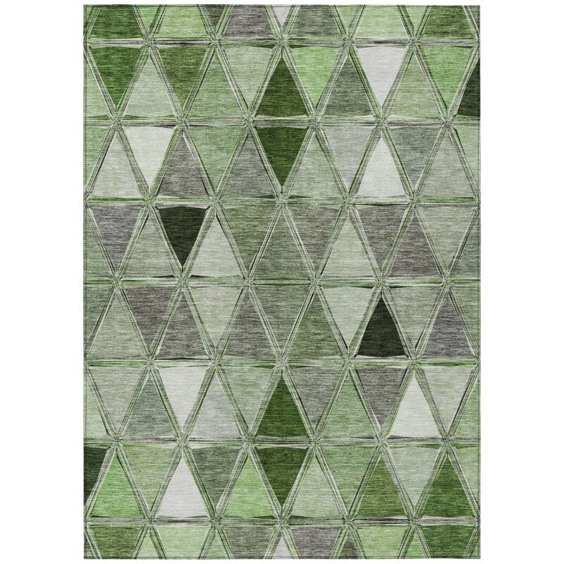 HomeRoots Geometric Transitional Rectangle Outdoor Rug