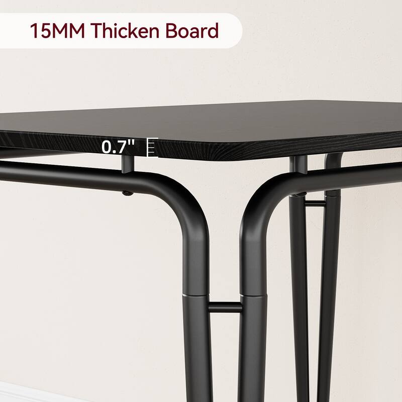 Dining Table for 4, Small Table and Chairs Set of 5, Dinette Set for 4, 5 Piece Kitchen & Dining Room Sets - 43.3x27.5x30in