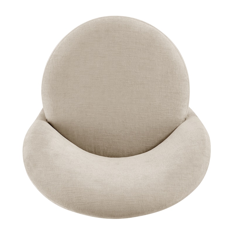 NPD Furniture Cabrina Chenille Dining Chair with Casters