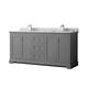 Option Dark Gray / White Carrara Marble Top / Polished