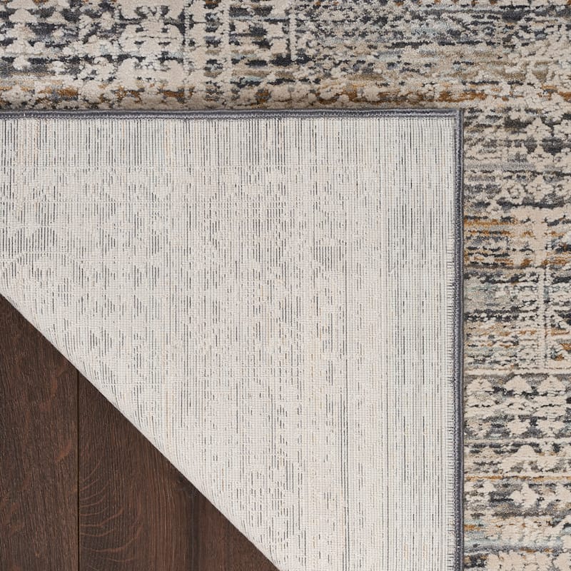 Nourison Nyle Indoor only Grey Geometric Area Rug