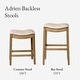preview thumbnail 72 of 98, Maven Lane 31" Adrien Saddle Kitchen Bar Height Stool - N/A