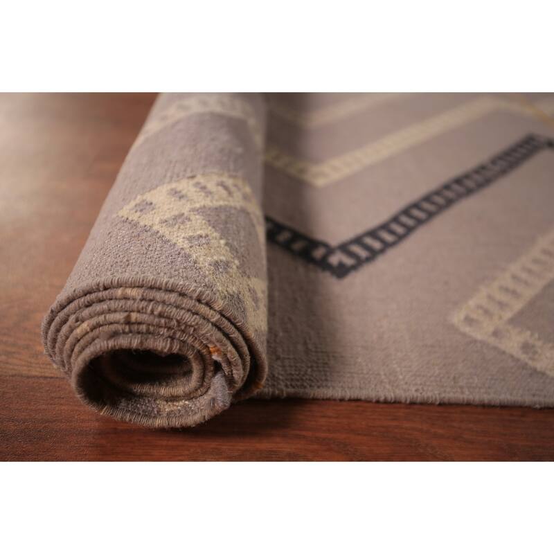 Geometric Kilim Durrie Oriental Large Area Rug Oriental Carpet - 10'7" x 14'6"