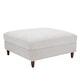 preview thumbnail 38 of 51, Modern Square Corduroy Upholstered Ottoman With Wood Leg