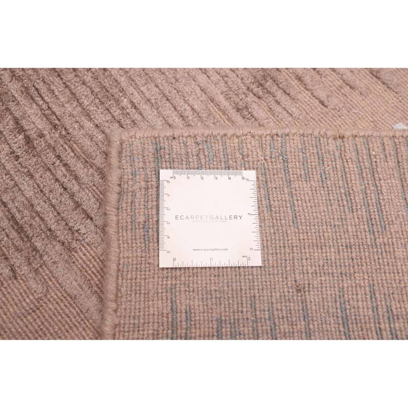 ECARPETGALLERY Hand Loomed Elysian Brown Rug - 6'9 x 9'4