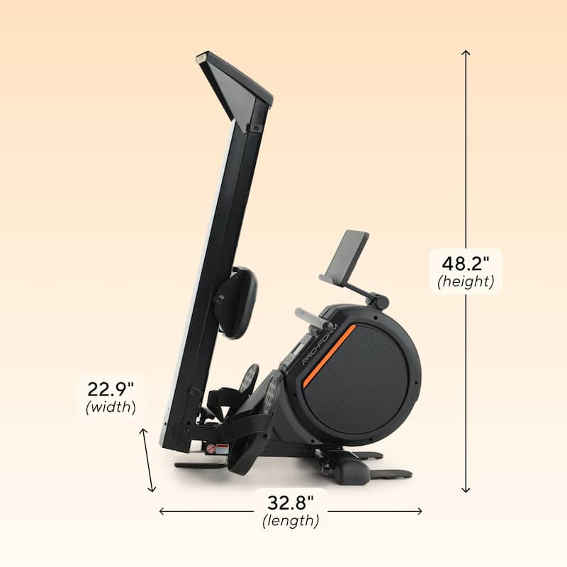 ProForm 550R Rower with Large LCD Display, Built-In Tablet Holder and SpaceSaver Design