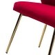 preview thumbnail 45 of 105, Luna Modern Glam Upholstered Tufted Back Side Accent Dining Chair with Small Base by HULALA HOME