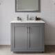 Option Dark Gray / Giotto Quartz Top / Brushed Nickel