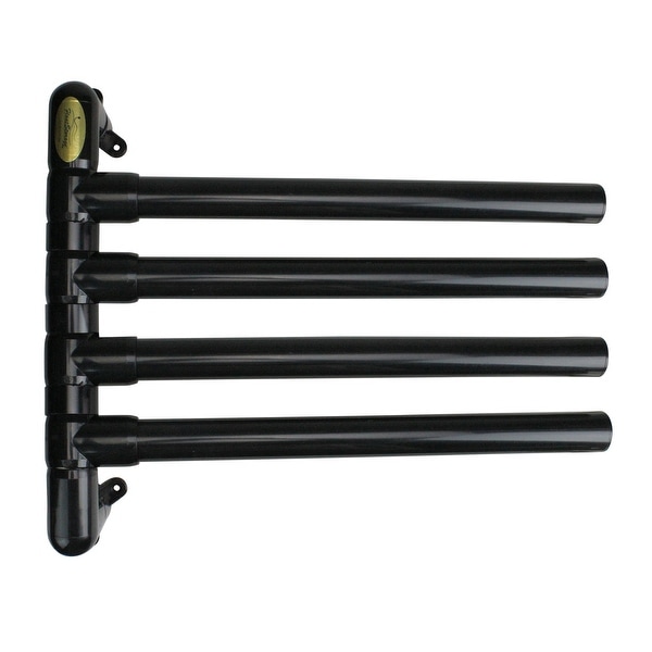 The Original Hanging Towel Rack 4 Towel Black Model - N/A