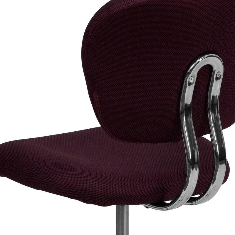 Mid-back Mesh Padded Swivel Task Office Chair with Chrome Base