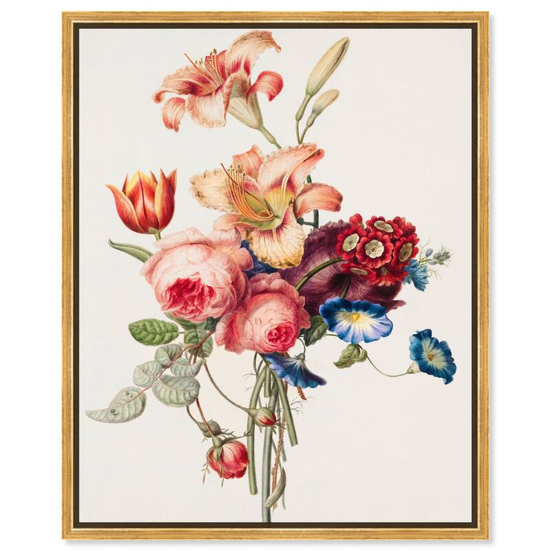 Bouquet 1820 Canvas by Art Remedy - Gold - 24" x 30"