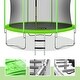 preview thumbnail 2 of 11, Fun 10FT Trampoline with Enclosure Basketball Hoop And Ladder for Easy Access