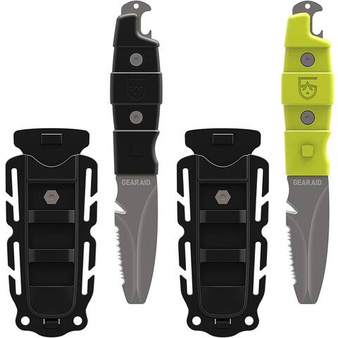 Gear Aid 3" Akua River Serrated Blunt Tip Fixed Blade Knife with Sheath