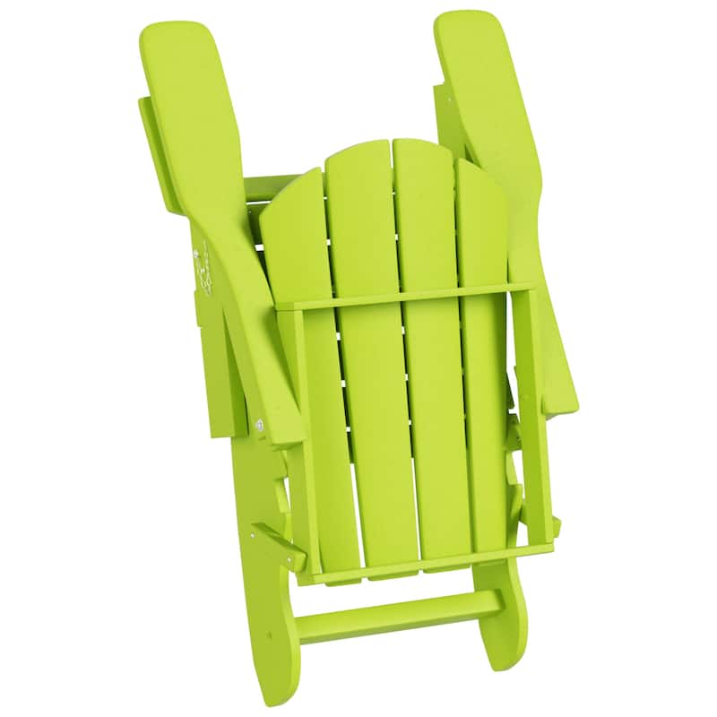 Laguna Hdpe All Weather Outdoor Patio Foldable Adirondack Chairs Conversation Set (12-Piece Set)