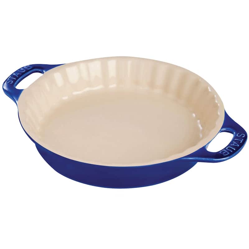 STAUB Ceramic 9-inch Pie Dish - Dark Blue