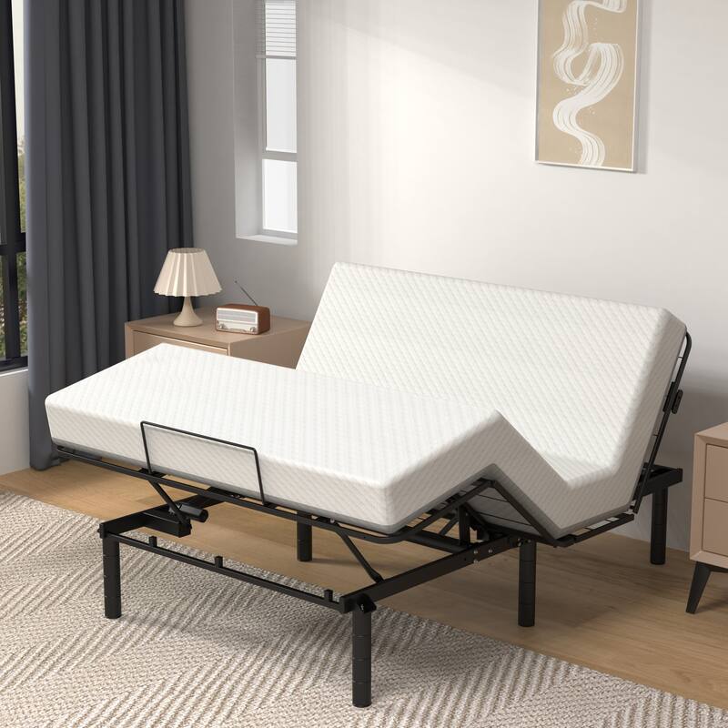 Zero Gravity Adjustable Bed Frame for Queen Size with Quiet Motor & Dual USB Ports