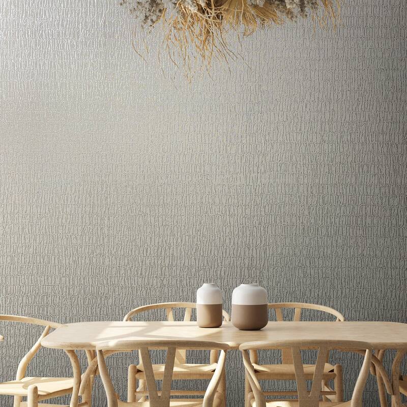 Galerie Wallcoverings Kumano Textured Ruche Silk Vinyl on Non-woven Pearlescent Wallpaper Roll
