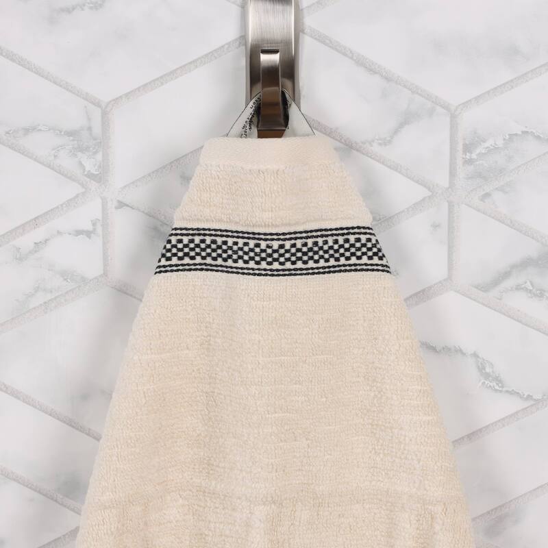 Superior Brea Zero Twist Cotton Ribbed Modern Bath Towel Set of 3