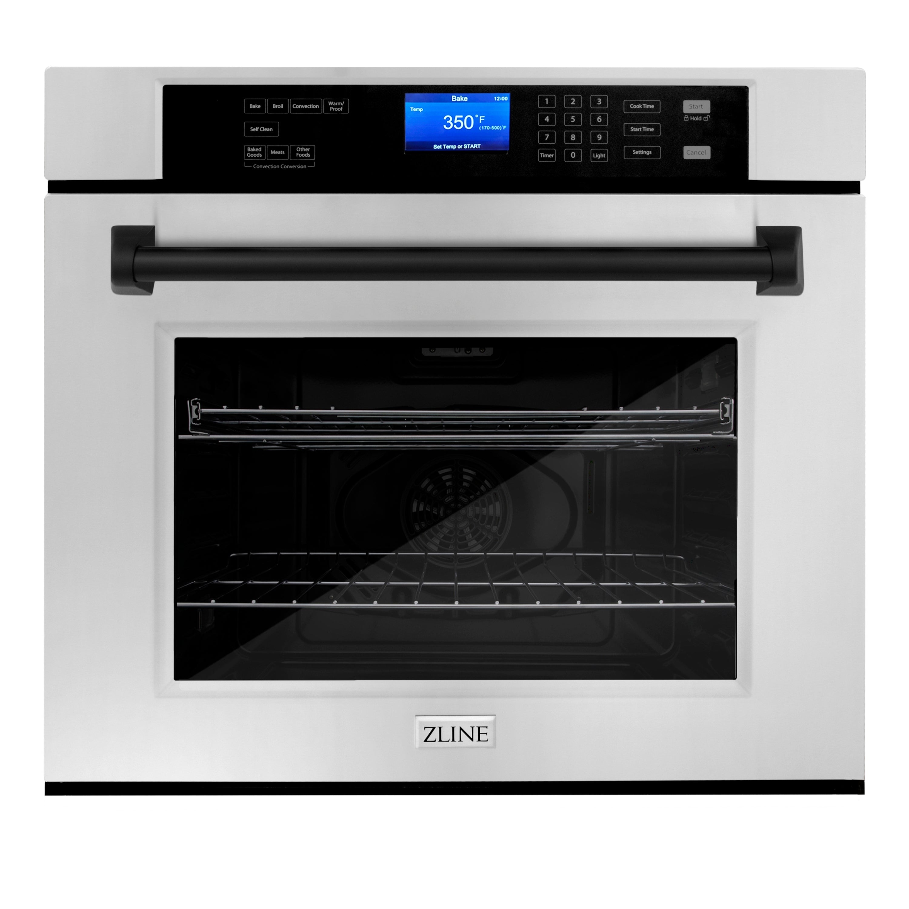 Zline Kitchen and Bath ZLINE 30" Autograph Edition Single Wall Oven with Self Clean and True Convection in Stainless Steel