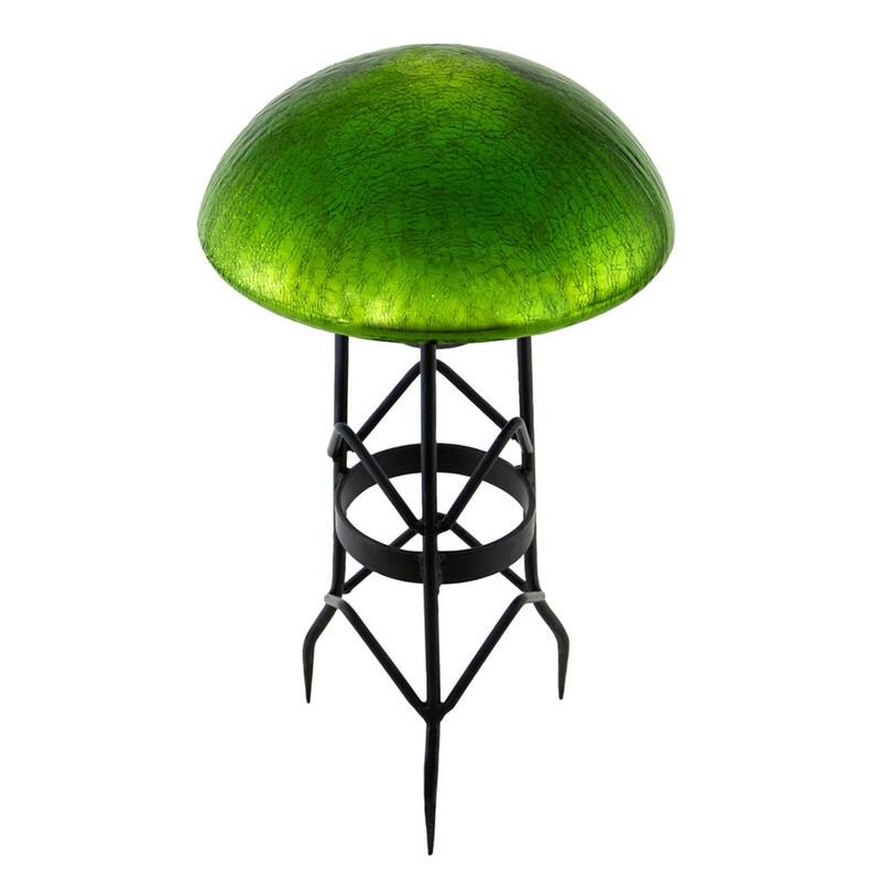 Achla Designs Glass Toadstool Gazing Globe Ball, 9 Inch Diameter