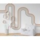 preview thumbnail 2 of 3, Rainbow stripe Wall Decal Stripe Vinyl Sticker Nursery Wall Decor