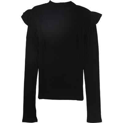 Aeropostale Womens Ruffle Basic T-Shirt