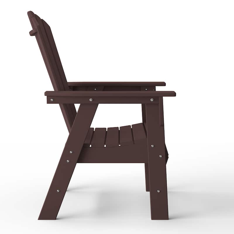Altura Hdpe All Weather Outdoor Patio Adirondack Dining Chair